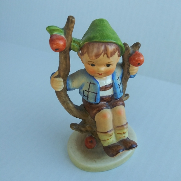 Apple Tree Boy Vintage Figurine Hand Painted - Picture 12 of 13